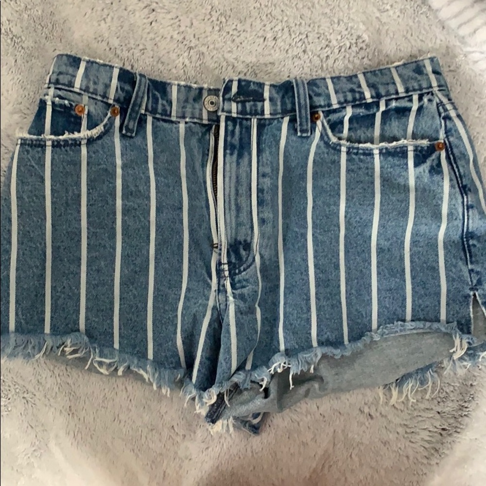 Abercrombie and Fitch High Rise Jean shorts